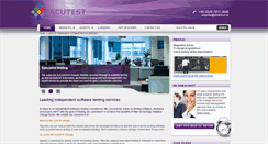 Desktop Screenshot of acutest.co.uk