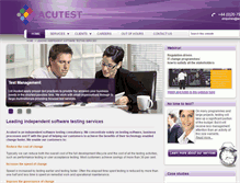 Tablet Screenshot of acutest.co.uk